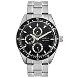 GUESS Men's Stainless Steel Black Dial Watch #86156G