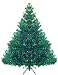 7.5' Pre-lit Shimmering Blue Green Peacock Color Theme Tinsel Christmas Tree