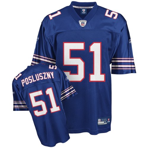 Paul Posluszny Jersey: Reebok Blue Replica #51 Buffalo Bills Jersey - X-Large