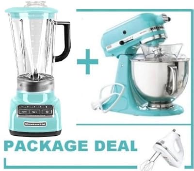 Kitchenaid Martha Stewart Blue 5-speed Blender & Stand Mixer+hand Mixer Free