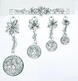 Ganz Measuring Spoons with Rack - Flowers