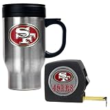 San Francisco 49ers NFL Travel Mug & Tape Measure Gift Set - Primary Logo