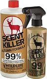 Wildlife Research 576 Scent Killer Autumn Formula, Quart and Spray Bottle Combo, 44 Total Fluid Ounces