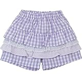 《H28年夏物》(日本製) Pample Mousse(パンプルムース) ギンガムチェック切り替えショートパンツ 80cm/PP NO.DP-62306