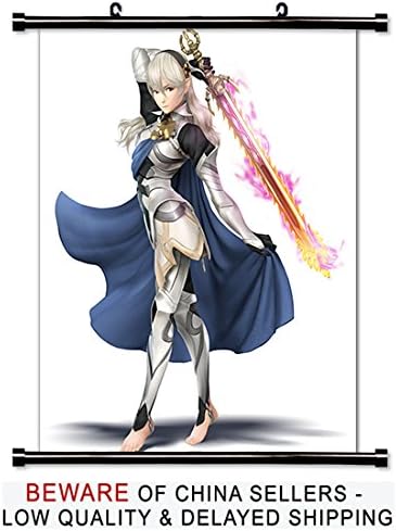 Super Smash Bros Wii U Corrin Game Fabric Wall Scroll Poster (16x18) Inches