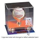 Washington Nationals MLB Baseball Display Case (Team Colored Base)