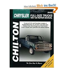 Chrysler: Full-Size Trucks 1967-88 (Chilton's Total Car Care Repair Manuals)