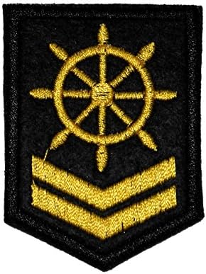 Marine Naval Sailor Military Rank Costume DIY Applique Embroidered Sew Iron on Patch MR-014