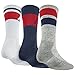 Nike Dri Fit Men's Cushioned Crew Socks (Large, Navy/White/Gray)