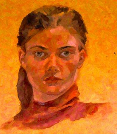 Custom Order #81-FCD, Oil on Canvas, Custom Painting of The Person You Love, For 1 Person of Customer's Choice, Style: Photo-Realism, with Signature Text 