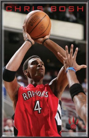 Toronto Raptors- Chris Bosh Lamina Framed Poster Print, 22x34