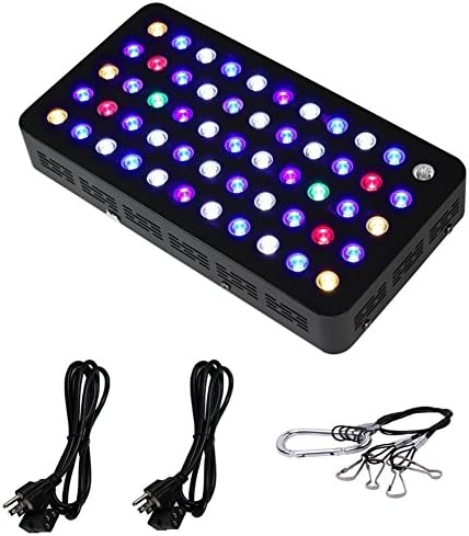 MAGIOVE Dimmable 165w LED Aquarium Light Full Spectrum for Coral, Fish Tank & Reef Aquarium(Metal Surface)