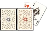 Kem Pantheon 100% Plastic Poker Playing Cards, 2 Deck Set, Red and Blue, Wide Regular Index
