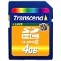 Transcend - Flash memory card - 4 GB - Class 6 - SDHC