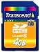Transcend - Flash memory card - 4 GB - Class 6 - SDHC