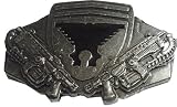 Gears Of War Lancer Distressed Metal Belt Buckle