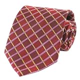 New Mens Red Diamond Pattern Necktie