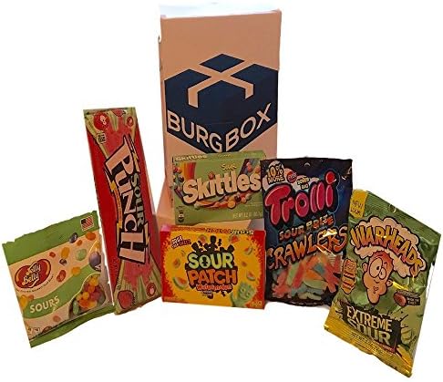 Sour Candy Set Featuring Warheads Extreme, Jelly Belly, Sour Patch, Sour Punch, Trolli and Skittles