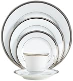 Noritake Renwick Platinum 20-Piece Dinnerware Place Setting, Service for 4