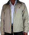 Napapijri Freizeit-Jacke mit großem Logo-Patch in beige