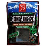 Double B Beef Jerky, Apple Wood Smoked, 3.5-Ounce Bag (Pack of 4)