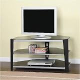 Textured Black 40 Plasma TV Stand by AtHomeMart