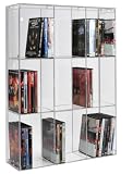 SORA Acrylic DVD Rack with transparent back-panel