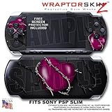 Barbwire Heart Hot Pink WraptorSkinz Skin and Screen Protector Kit fits Son ....