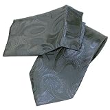 New Mens Navy Blue Tie Necktie Hanky Set