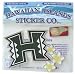 University of Hawaii Plumeria Flower Sticker Decal