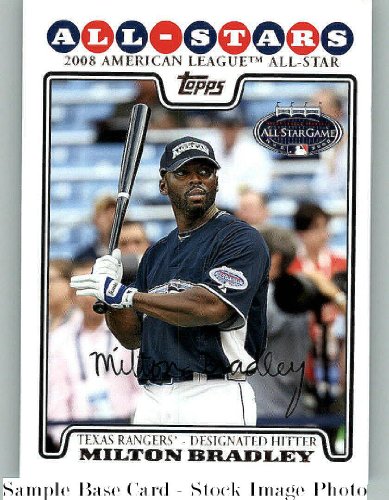 2008 Topps Update #UH239 Milton Bradley AS - Texas Rangers (All Star) (Baseball Cards)