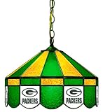 NFL Green Bay Packers 16-Inch Diameter Stained Glass Pub Light