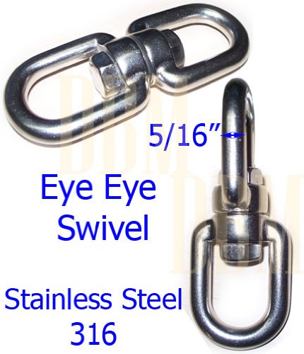 5/16" EYE EYE Swivel Marine Mooring 1100 LBS WLL Reviews