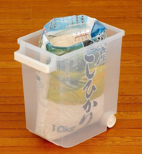 袋ごと米びつ　１０ｋｇ　ライスカップ付き