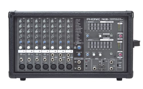 Phonic Powerpod 740 Plus 440W 7-Channel Powered Mixer with DFX