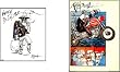 RALPH STEADMAN POSTER SET OF 2 LARGE POSTERS Dr Gonzo 24x 28 Motorcycle 23"...