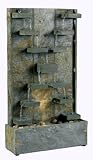 Watercross Floor Fountain by Kenroy Home - Natural Green Slate (50375SL)