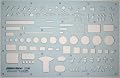 Electrical and Electronic Installation Symbols Drawing Template Stencil - Engineering Drafting Supplies - Engineering Layout Plan Schematic Wiring