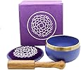 Tibetan Crown Chakra, 7th Chakra, Singing Bowl Gift Set #2