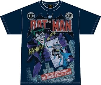 Click to buy Batman & Joker Distressed Men's T-Shirtfrom Amazon! Click to buy Batman & Joker Distressed Men's T-Shirtfrom Amazon!