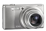 Ricoh CX2 Digitalkamera (10 Megapixel, 10-fach opt. Zoom, 7,6 cm (3 Zoll) Display, Bildstabilisator) silber - 