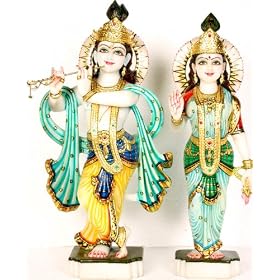 Defining Each Other's Existence - Pair of White Marble Sculptures