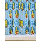Childrens/Kids Boys 100% Bart Simpson Ready Made Bedroom Curtain Set