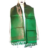 Long brocade head silk scarves Womens Accessory 22 x 72 inches