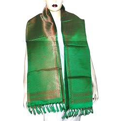 Long brocade head silk scarves Womens Accessory 22 x 72 inches