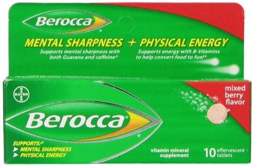 Berocca Effervescent Tablets, Mixed Berry, 10 Count