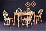 Solid Wood 5 Piece Dining Set By Coaster Furniture