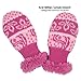 Molehill Girls Knit Mittens, Paisley Pink, Large (2-5 yrs.)