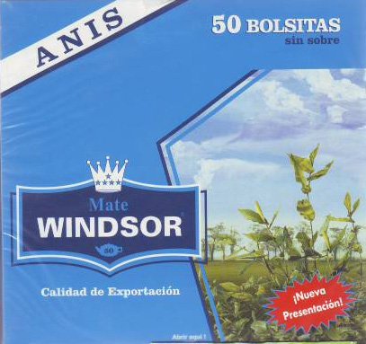 Windsor Tea Anise Anis Mate De Anís 50ct. by Hansa Ltda.