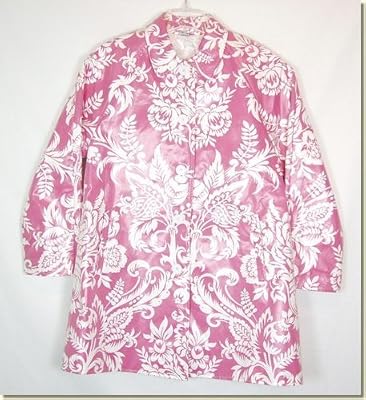 AU - Women's Green or Pink Damask Raincoat